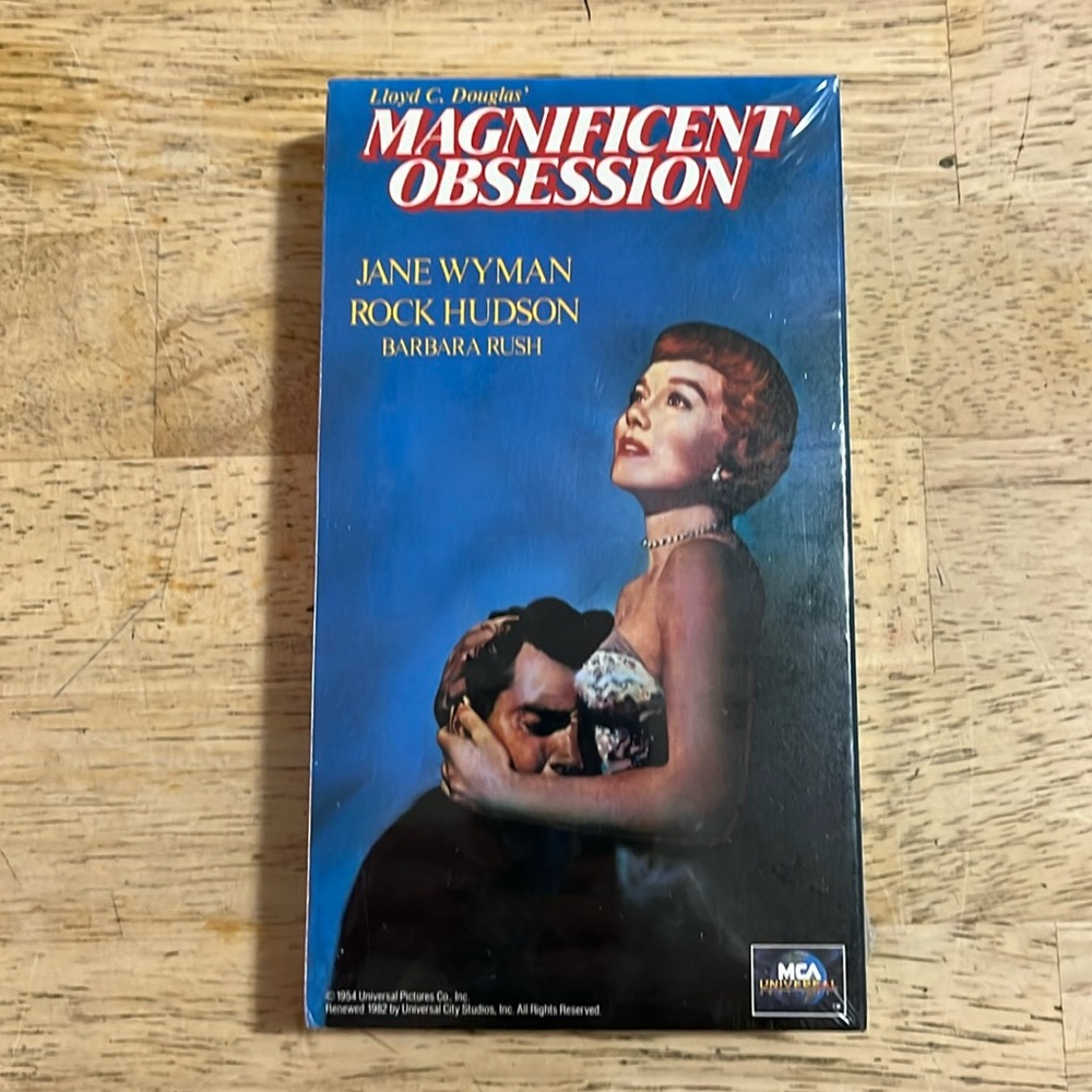 Magnificent Obsession VHS Sealed Featuring Rock Hudson Jane Wyman